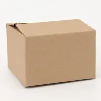 Коробка складная, бурая, для упаковки, хранения и переезда, 16&times;16&times;10.5 см