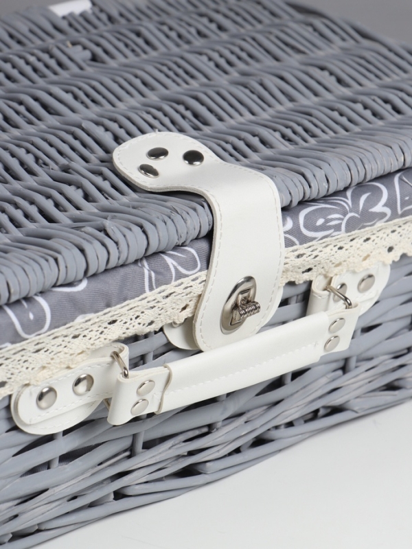 Набор корзина-чемодан 2 шт.Ткань внутри, ручки экокожа, застёжка экокожа, 42*27 см, Н15 см.32*21 см Набор корзина-чемодан 2 шт.Ткань внутри, ручки экокожа, застёжка экокожа, 42*27 см, Н15 см.32*21 см