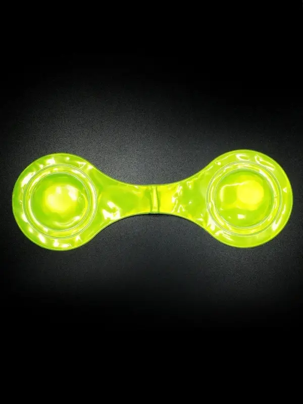 Светоотражающая клипса на магните, 5&times;15 см, жёлтая