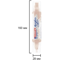 Маркер акриловый двусторонний 3D Edding 5400/255. Телесный/Warm beige
