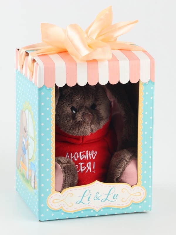 Мягкая игрушка «Зайка Li&Lu в худи» Мягкая игрушка «Зайка Li&Lu в худи»