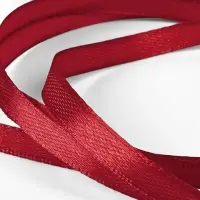 Лента атласная, 6 мм, 23&plusmn;1 м, бордовая №48