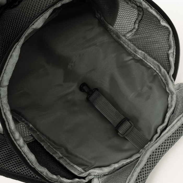 Рюкзак-переноска для кошек и собак, максимальный вес 10 кг, 30 х 16 х 34 см, чёрный Рюкзак-переноска для кошек и собак, максимальный вес 10 кг, 30 х 16 х 34 см, чёрный