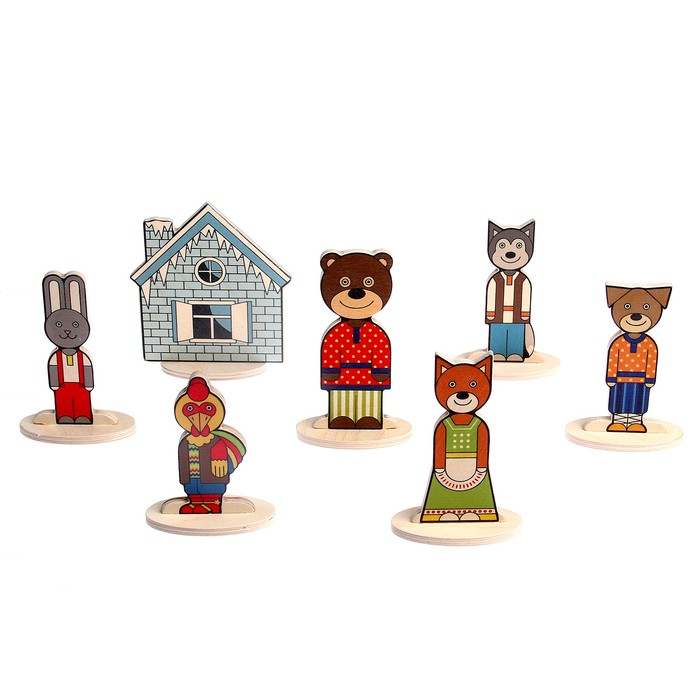 Набор персонажей сказки «Заюшкина избушка» Набор персонажей сказки «Заюшкина избушка»