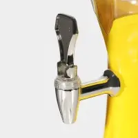 Башня пивная &laquo;Вавилон&raquo;, 3 л, колба для льда, подсветка, батарейки cr 2032, пластик, жёлтая