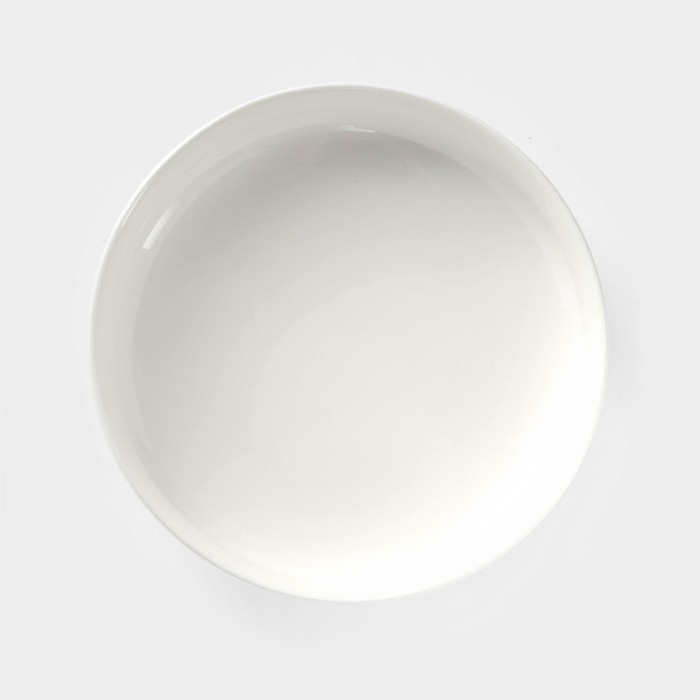 Блюдо керамическое для фруктов, d=15,5 см, цвет белый