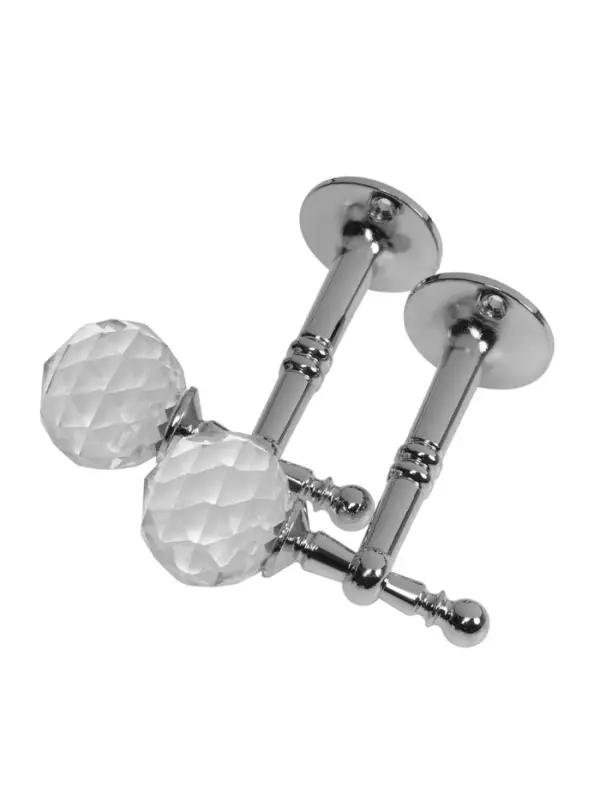 Крючок - держатель для штор на стену CAPPIO KS043, металлический, цвет хром, 2 шт Крючок - держатель для штор на стену CAPPIO KS043, металлический, цвет хром, 2 шт