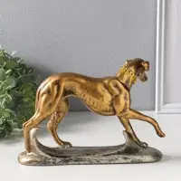 Фигура полистоун &laquo;Борзая&raquo;, под бронзу с серебром, 25&times;17 см