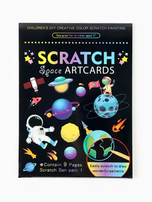 Гравюра блокнот "Космос", 9 листов, штихель