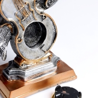 Часы настольные интерьерные, «Скрипка», на батарейках, 14×8.2×24.5 см, d-5 см