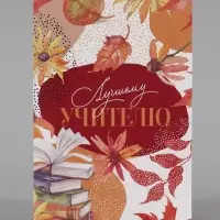 Подарочный набор &laquo;Учитель&raquo;, пакет и открытка, ML 27 &times; 23 &times; 11,5 см