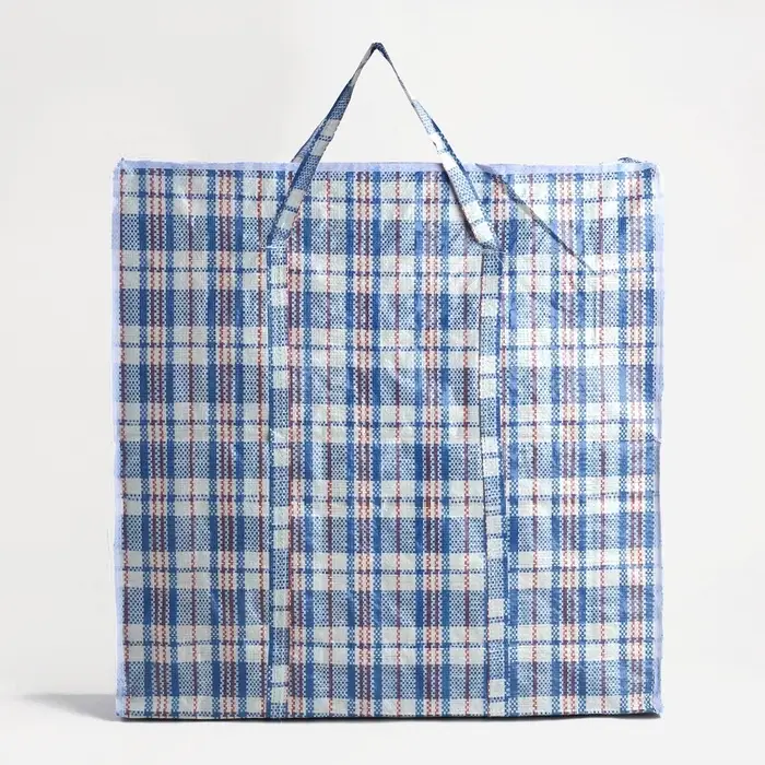 Сумка хозяйственная на молнии, 47 л, 60&times;13&times;60 см, синяя