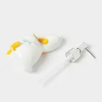 Набор аксессуаров для ванной комнаты &laquo;Утиные истории&raquo;, 4 предмета, дозатор 200 мл, мыльница, стакан, подставка для щёток, белый