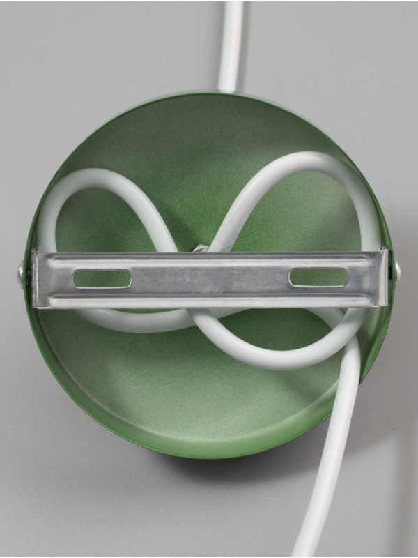 Светильник Ronald 1х40Вт Е27 пр-1м тёмно-оливковый 36х36х15см