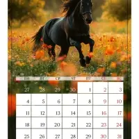 Календарь 2026 на ригеле «Тройка лошадей»