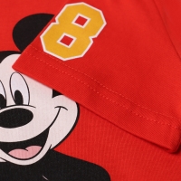 Футболка детская Mickey Микки Мауc, рост 98-104, красный