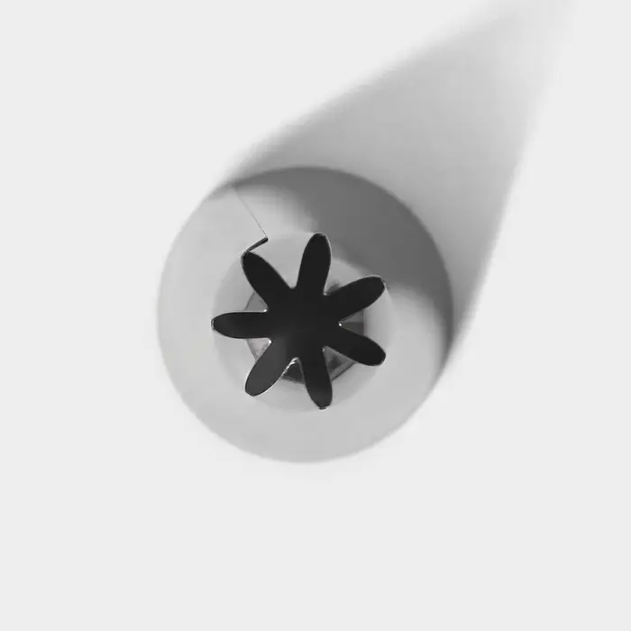 Насадка кондитерская, d=3 см, выход 1,6 см, нержавеющая сталь Насадка кондитерская, d=3 см, выход 1,6 см, нержавеющая сталь