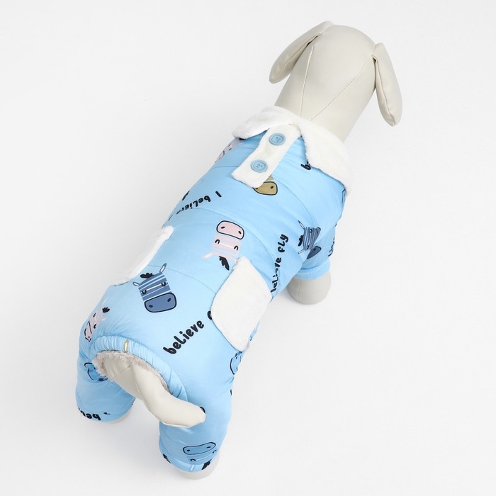 Комбинезон Комбинезон "Метель", размер L (ДС 35 см, ОГ 45, ОШ 30 см), голубой