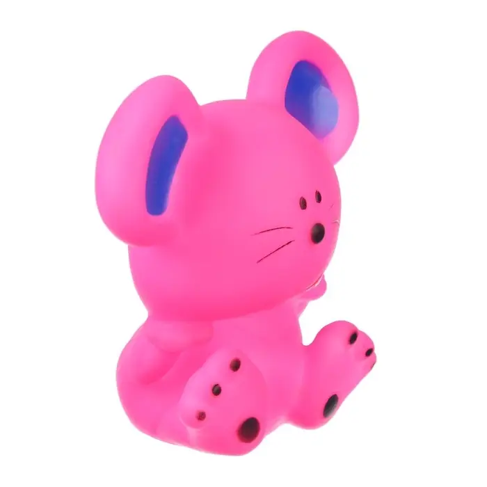 Резиновая игрушка для ванны Крошка Я &laquo;Мышонок&raquo;, 9 см, с пищалкой, МИКС