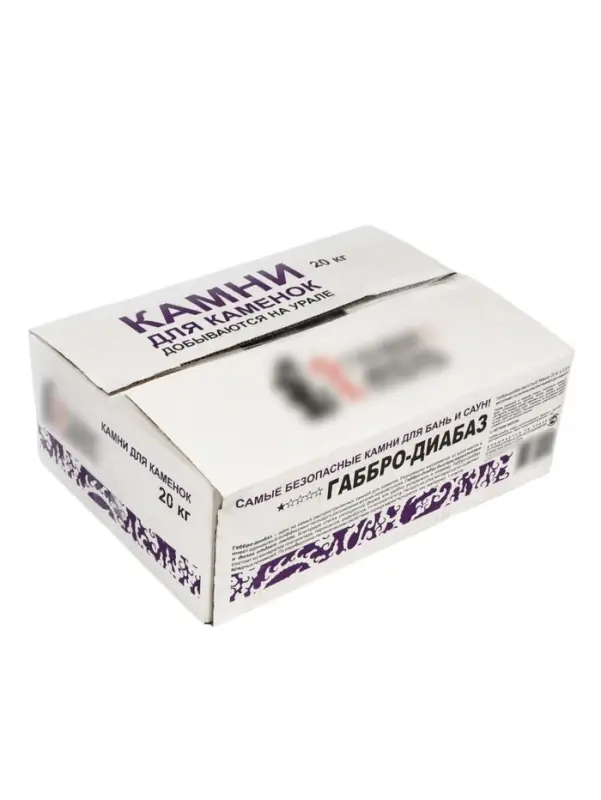 Камни для бани &laquo;Габбро - диабаз&raquo;, 20 кг, колотые, фракция 7-12 см, &laquo;Добропаровъ&raquo;