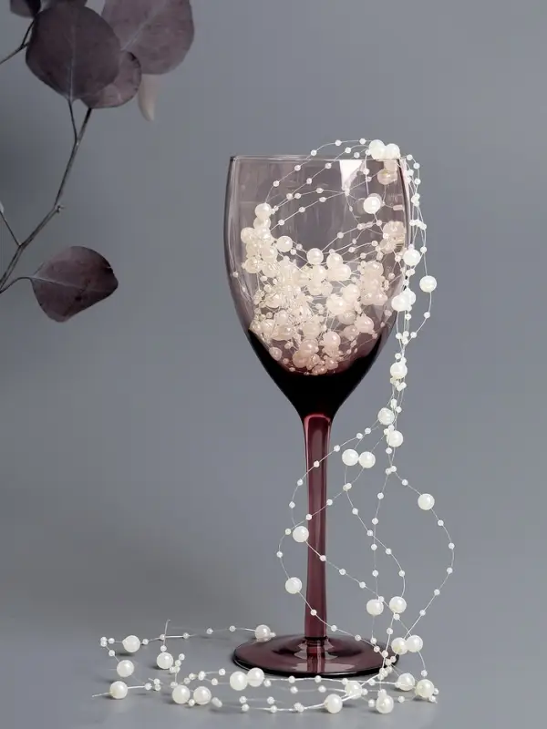 Гирлянда для декора из бусин, айвори - крем Гирлянда для декора из бусин, айвори - крем