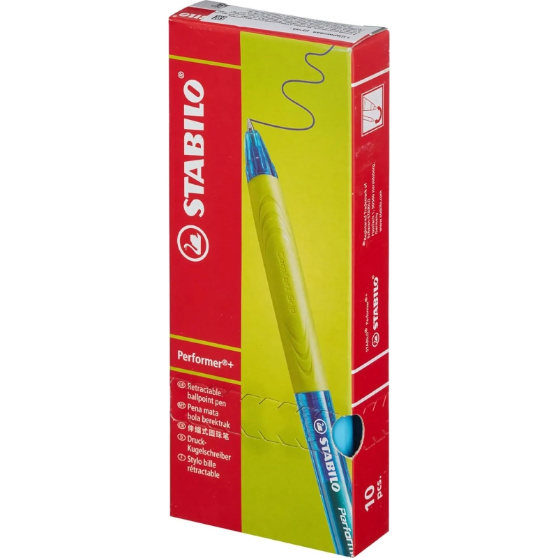 Ручка шариковая автомат. STABILO Performer+ 0,35,син,масл,манж328/3-4