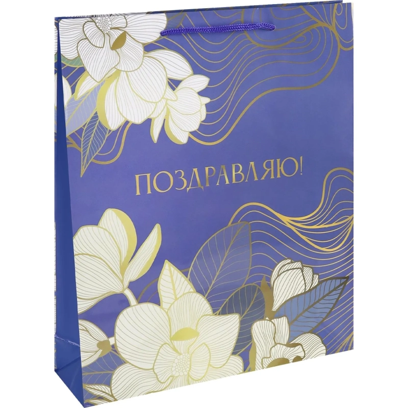 Пакет подарочный с глянц.лам.26,4х32,7x8см L Нежность,128гППК-7826