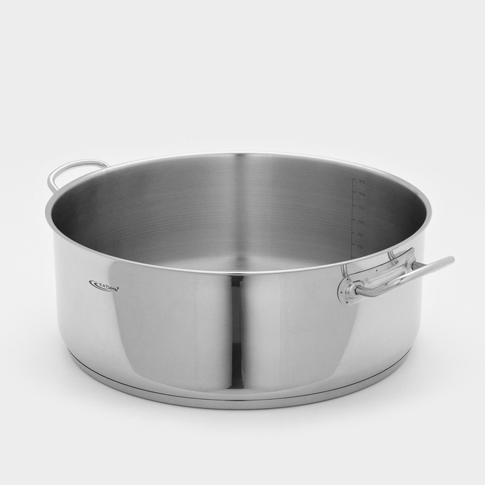 Кастрюля «Общепит. Шеф», 18 л, d=40.5 см, h=15.5 см, капсульное дно, индукция Кастрюля «Общепит. Шеф», 18 л, d=40.5 см, h=15.5 см, капсульное дно, индукция