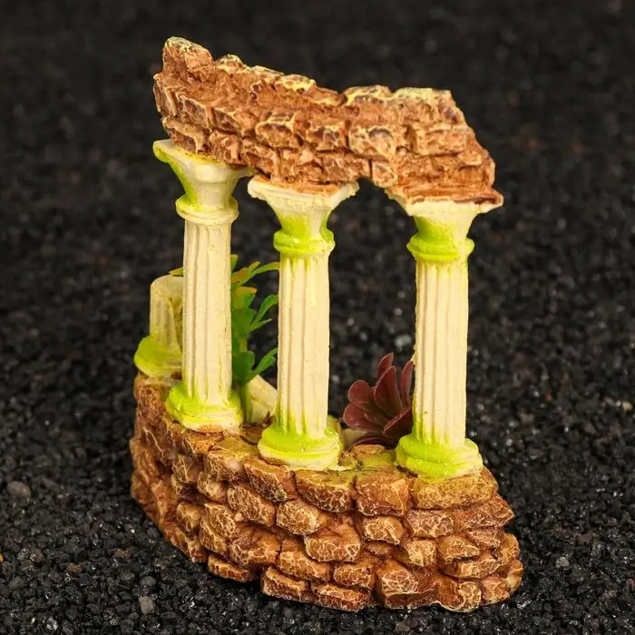 Аквадекор  Аквадекор "Античные руины", 14 х 7 х 16 см