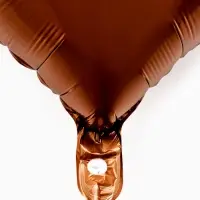 Воздушные шары фольгированные 17" "Сердце" цвет шоколадный сатин, набор 5 штук