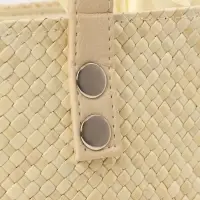 Сумка плетёная из пандана, 25&times;18&times;38 см, бежевая