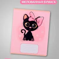 Комплект тетрадей из 10 штук, 12 листов в узкую линию Calligrata "Милашки с бантиком", обложка мелованная бумага, ВД-лак, блок офсет, 5 видов по 2 штуки