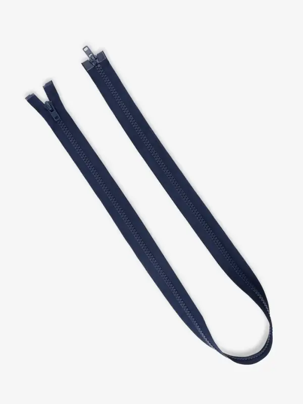 Молния &laquo;Трактор&raquo;, №8, разъёмная, 2 замка, замки автомат, 110 см, тёмно-синяя