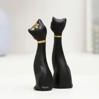 Фигура "Love Коты" набор 2шт черные 4х4х11см