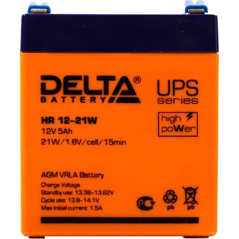 Батарея для ИБП Delta HR 12-21W (12V/5Ah)_D_K