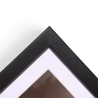 Фоторамка ПВХ на 1 фото Ellis 30&times;30 см с паспарту, чёрный