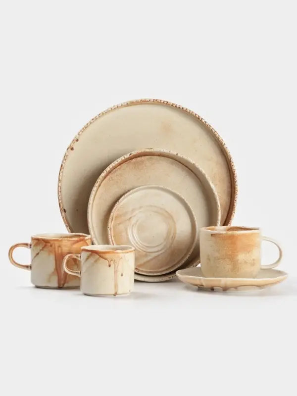 Кружка Magistro Organic brown, 320 мл, фарфор, бежевая