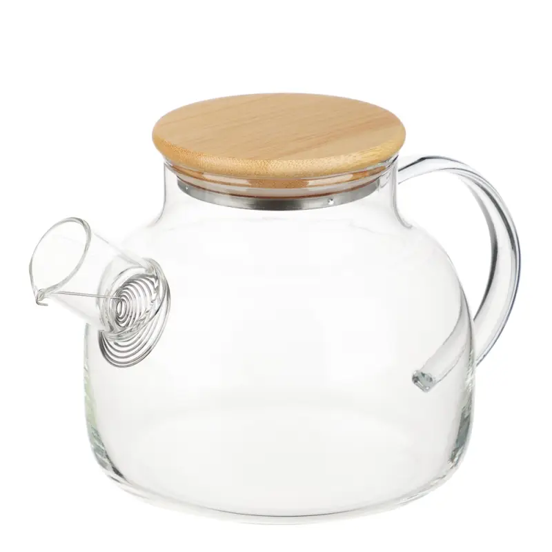 Чайник заварочный тм VETTA Эко, стекло, бамбуковая крышка,  1000мл