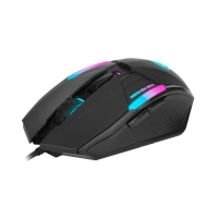 Мышь Marvo M291, игровая, проводная, оптическая, подсветка, 6400 dpi, USB, 1.5 м, чёрная