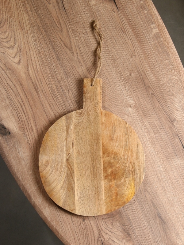 Доска разделочная круглая Доска разделочная круглая "Крабы" дерево манго 36х28 см