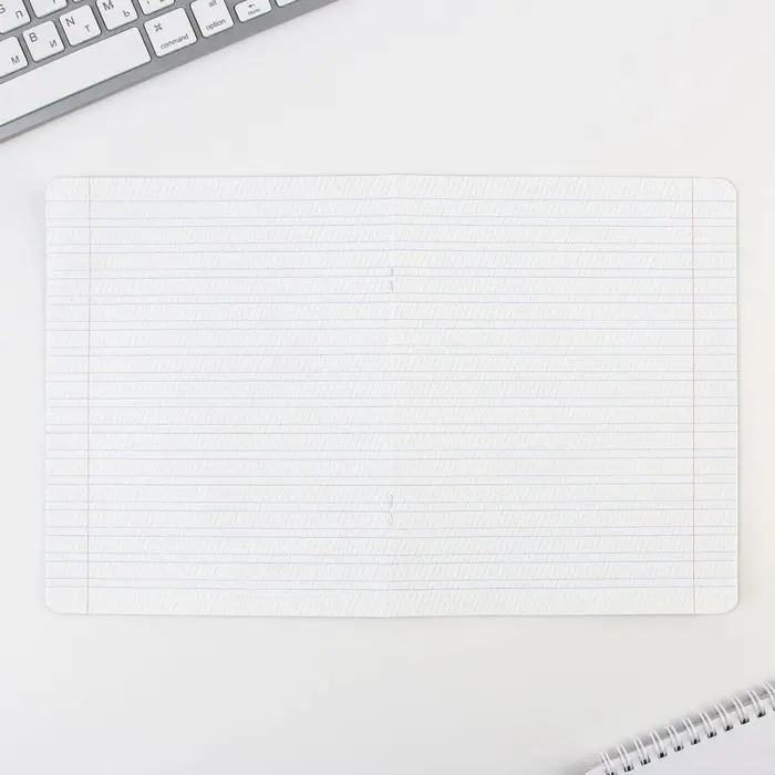 Тетрадь 12 листов в частую косую линейку, А5, на скрепке, блок №1 «Градиент» МИКС