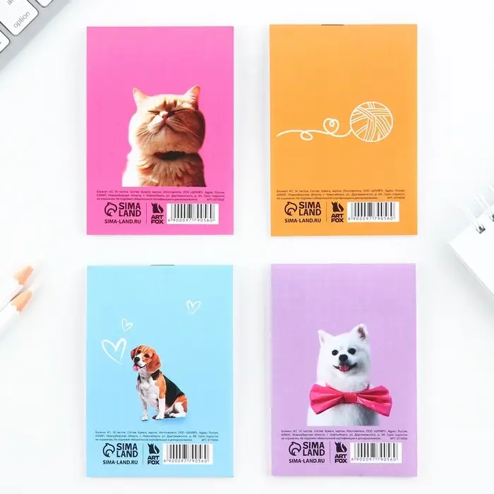 МИКС Блокнотов А7 16 листов &laquo;Животные&raquo;