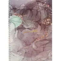 Тетрадь А4 80л кл на гребне МРАМОР, МИКС