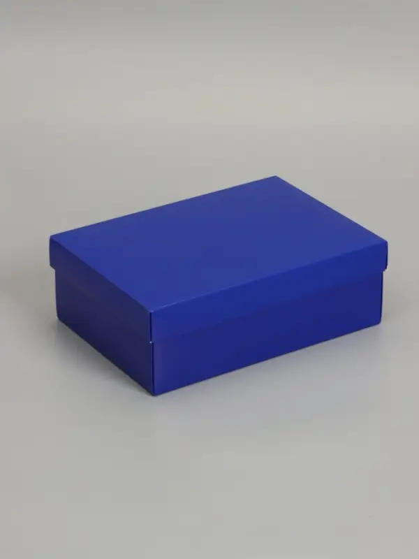 Коробка складная, крышка-дно, синяя, 24 х 17 х 8 см