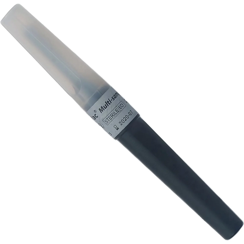 Игла двусторонняя 22G (0,7х38мм) черная Lind-Vac 100шт/уп