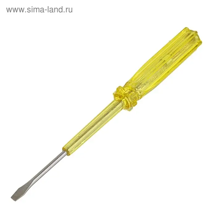 Отвертка индикаторная ЛОМ, пластиковая рукоятка, 160 мм