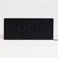Часы электронные настенные, 36.2&times;15.5 см, красные цифры