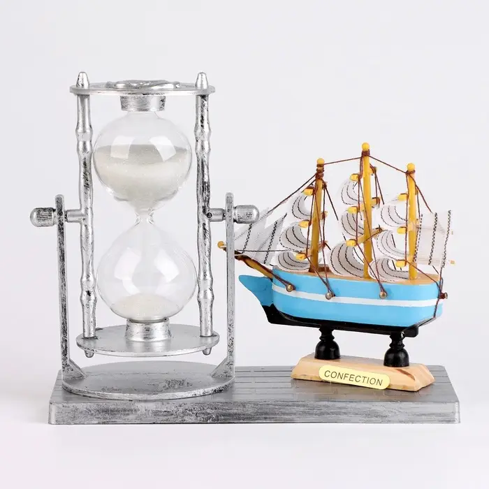 Часы песочные &laquo;Фрегат&raquo;, сувенирные, 15.5&times;6.5&times;12.5 см