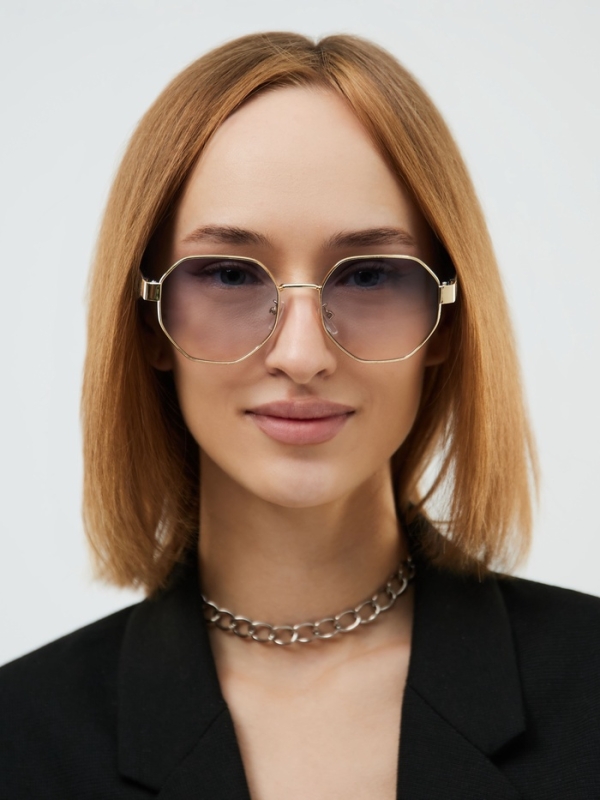 Очки солнцезащитные, uv 400, ширина 13.7 см, дужка 14.4 см, голубая линза Очки солнцезащитные, uv 400, ширина 13.7 см, дужка 14.4 см, голубая линза