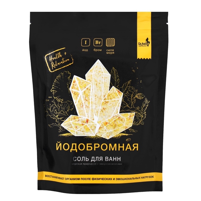 Соль морская природная йодобромная с микроэлементами для ванн, 5 упаковок по 700 г Соль морская природная йодобромная с микроэлементами для ванн, 5 упаковок по 700 г